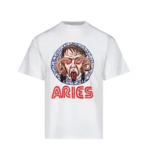 Aries Graphic Printed Crewneck T-Shirt