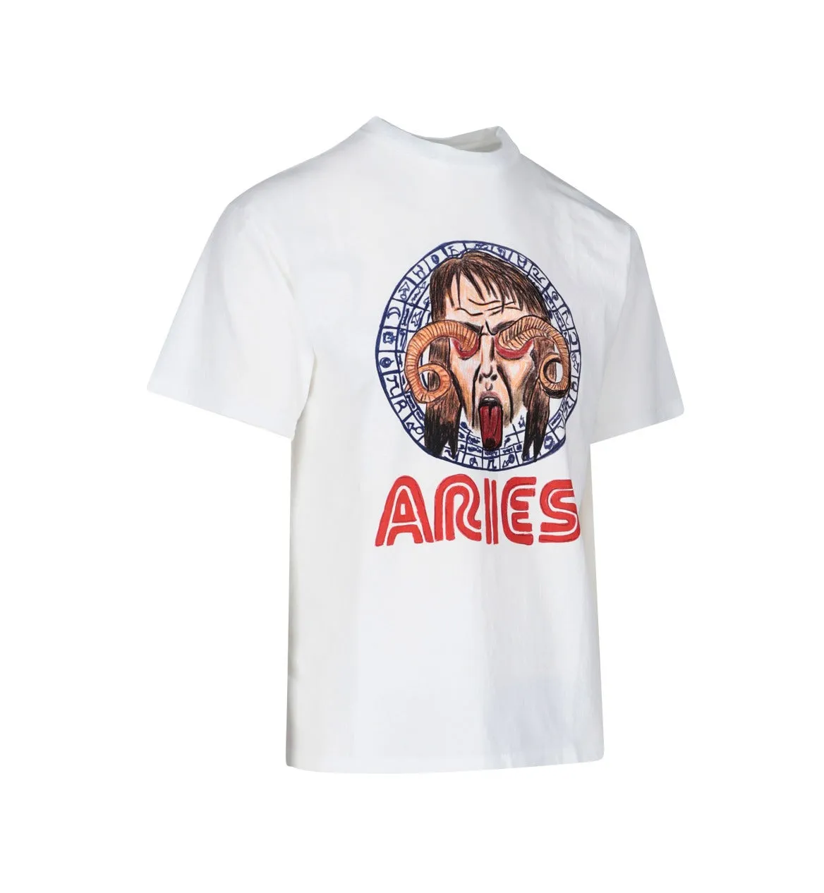 Aries Graphic Printed Crewneck T-Shirt