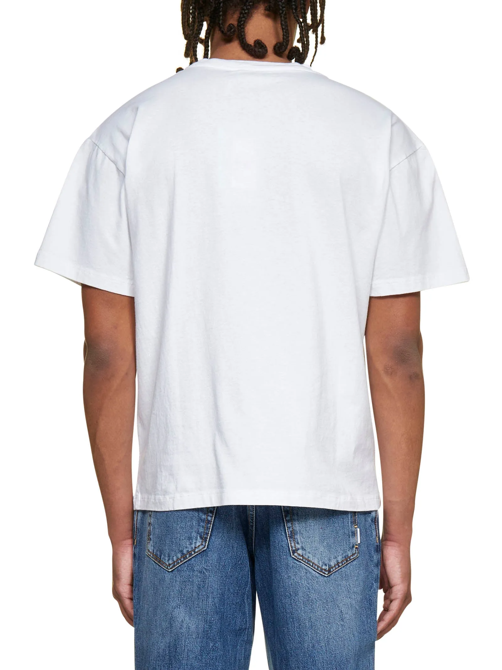 Aries Logo Printed Crewneck T-Shirt
