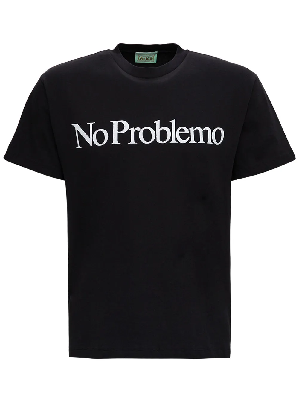 Aries No Problemo Slogan Printed Crewneck T-Shirt