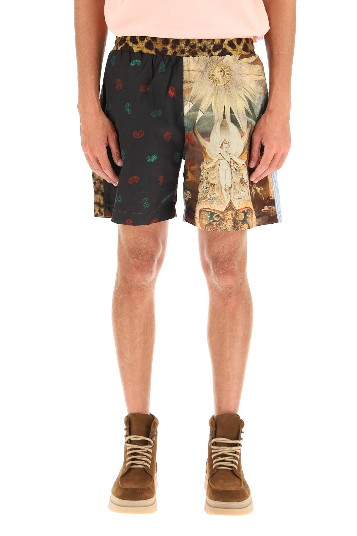 Aries Patchwork Loose Fit Shorts