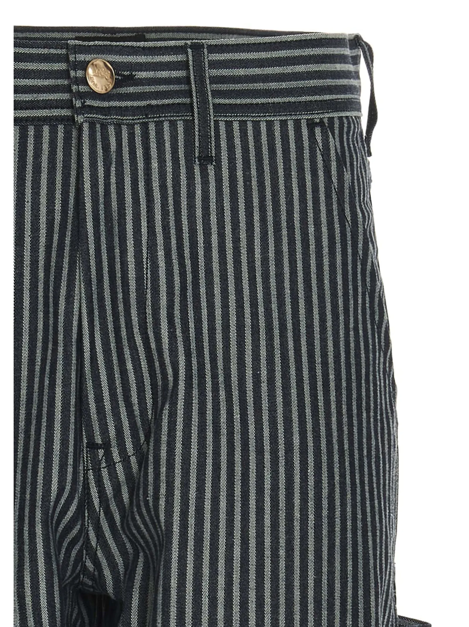 Aries X Lee Striped Straight-Leg Jeans