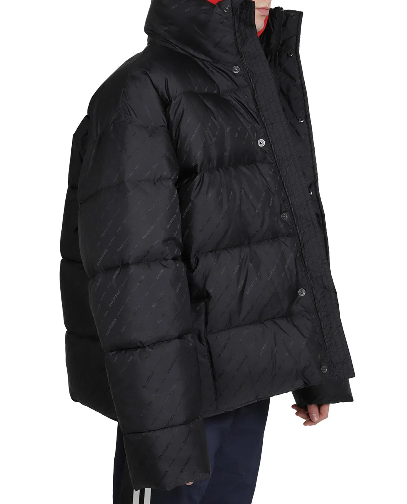 Balenciaga Logo Detailed Padded Jacket