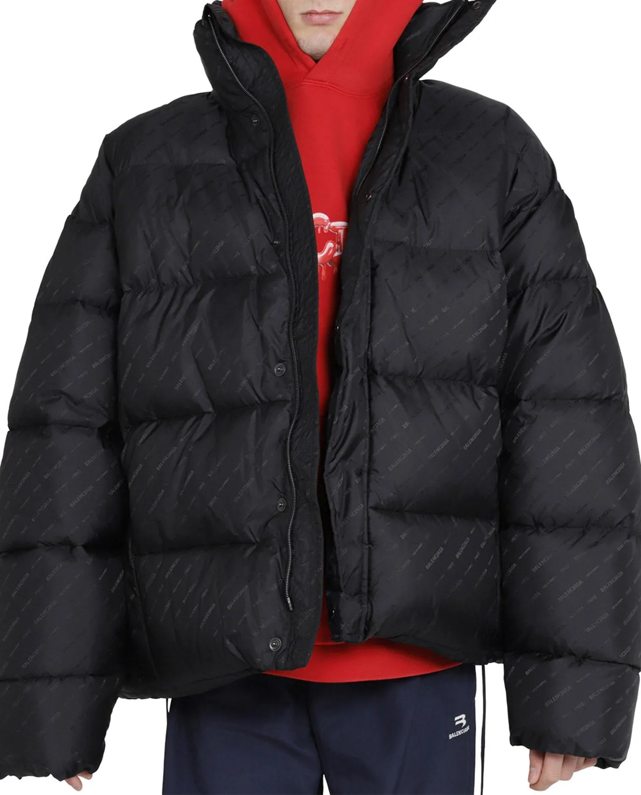 Balenciaga Logo Detailed Padded Jacket
