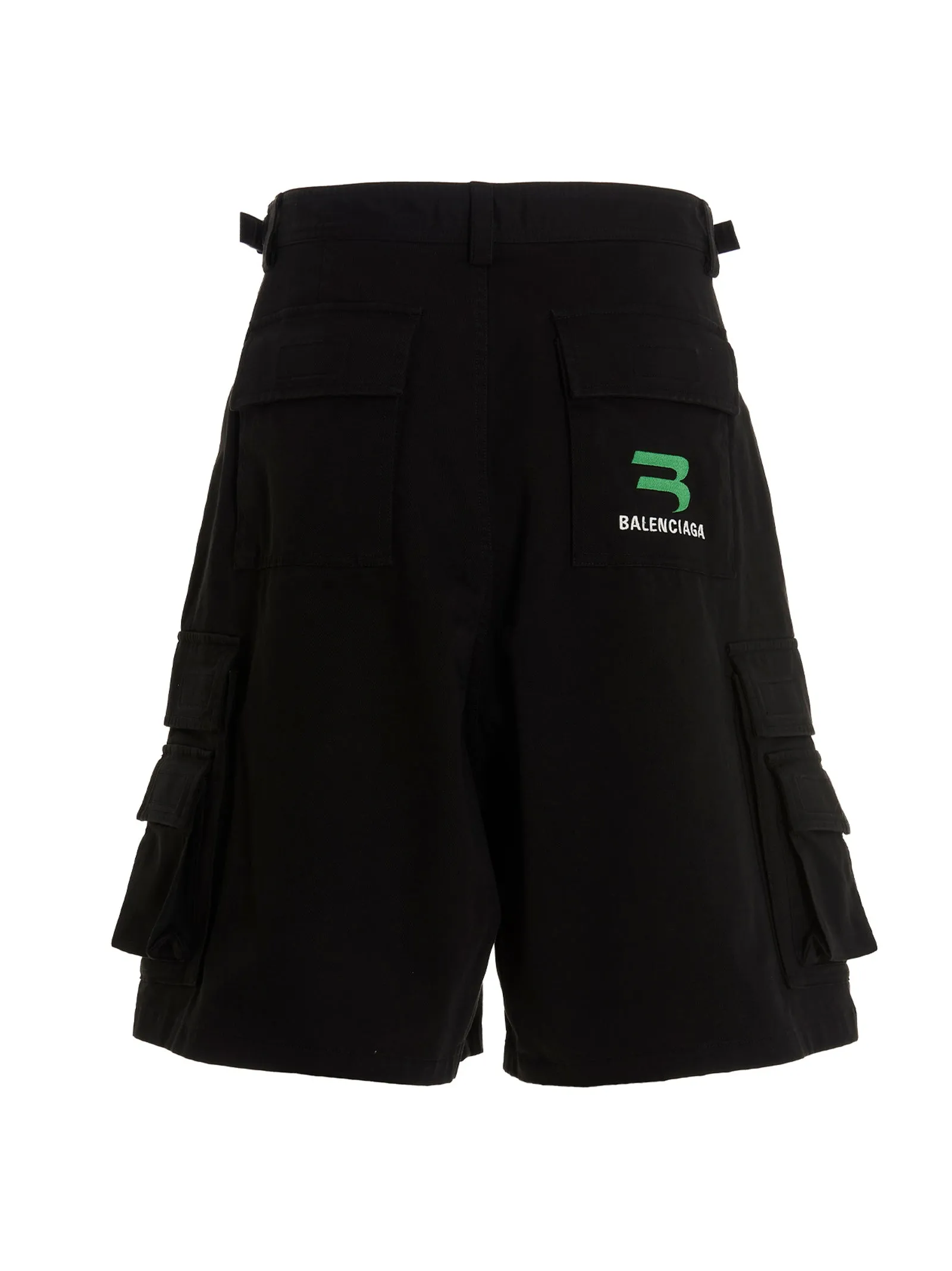 Balenciaga Logo Wide-Leg Shorts