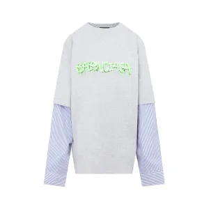 Balenciaga Slime Patched Sleeve T-Shirt