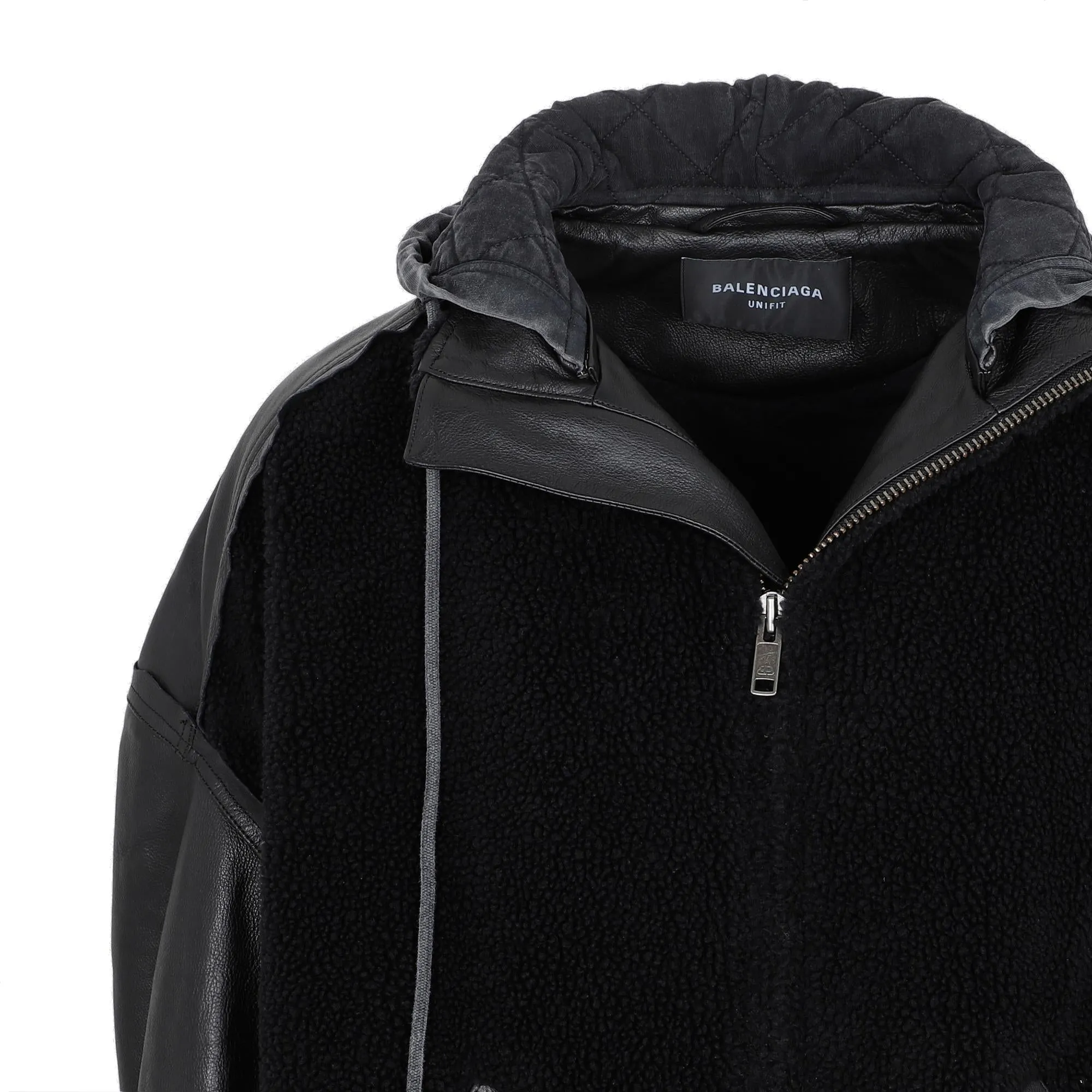 Balenciaga Zip-Up Hooded Jacket