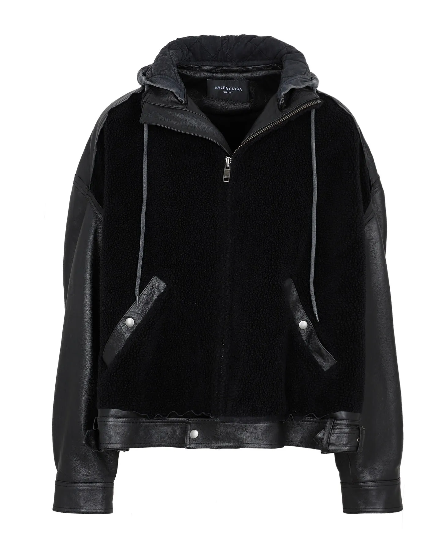 Balenciaga Zip-Up Hooded Jacket