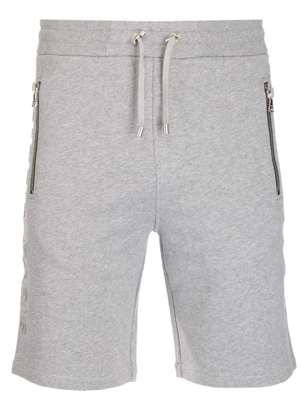 Balmain Logo Embossed Bermuda Shorts