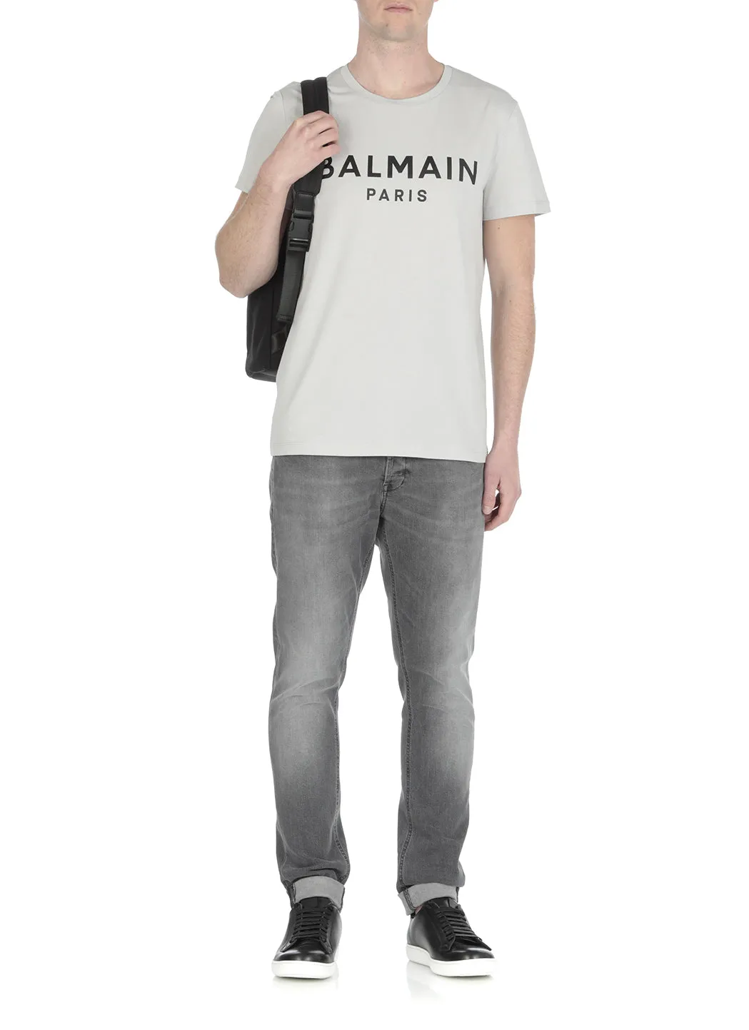 Balmain Logo Printed Crewneck T-Shirt