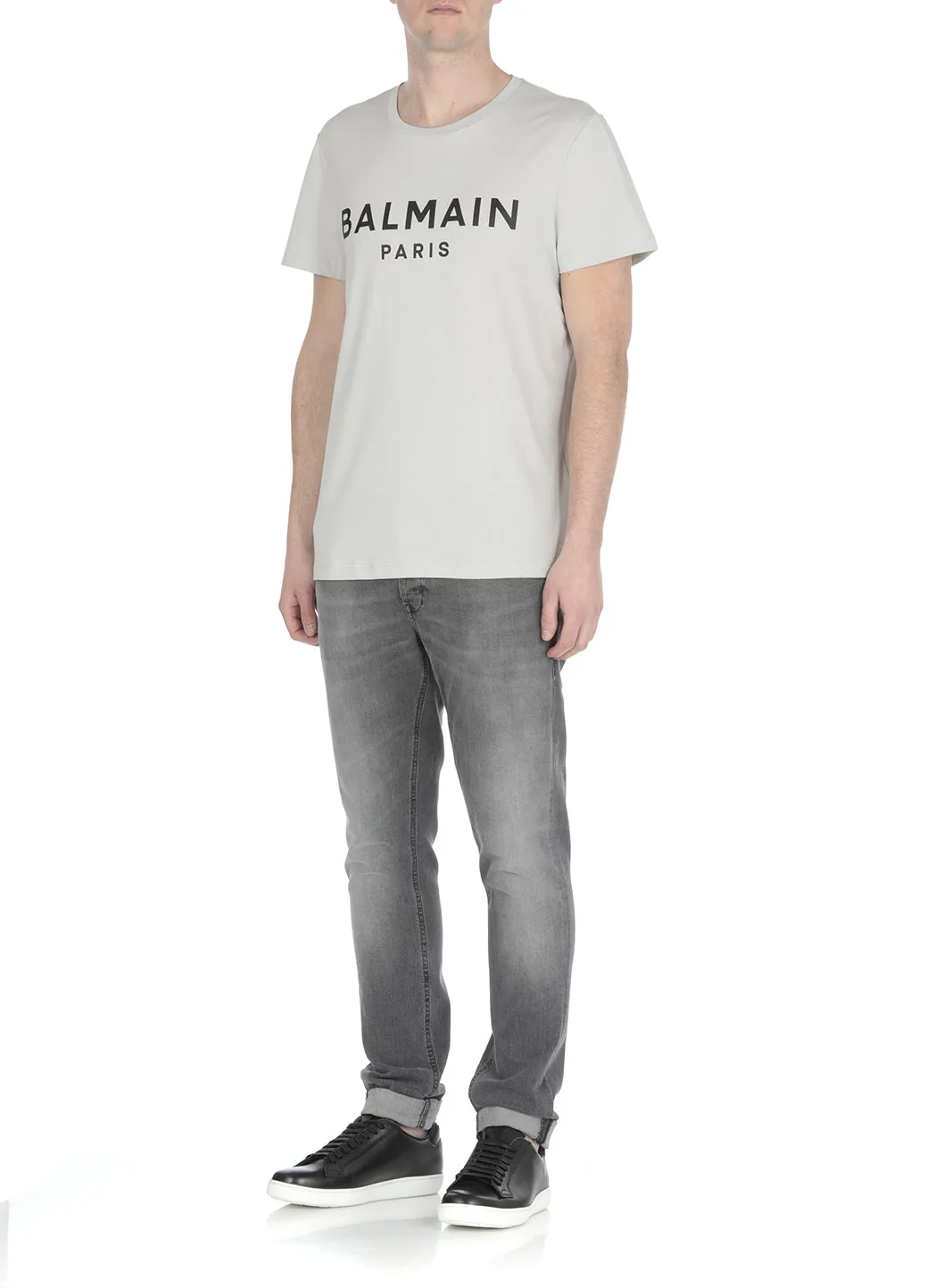 Balmain Logo Printed Crewneck T-Shirt