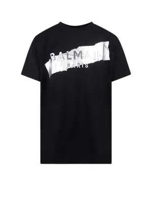 Balmain Logo Printed Crewneck T-Shirt
