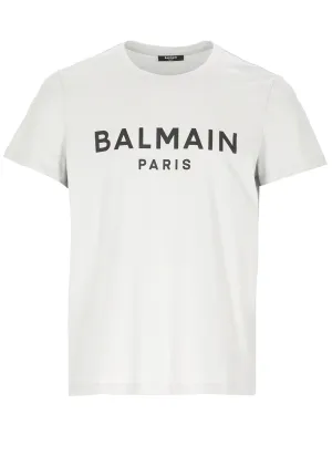 Balmain Logo Printed Crewneck T-Shirt