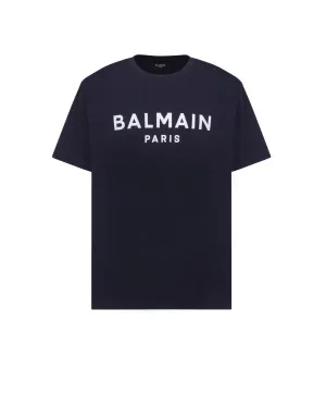 Balmain Logo Printed Crewneck T-Shirt