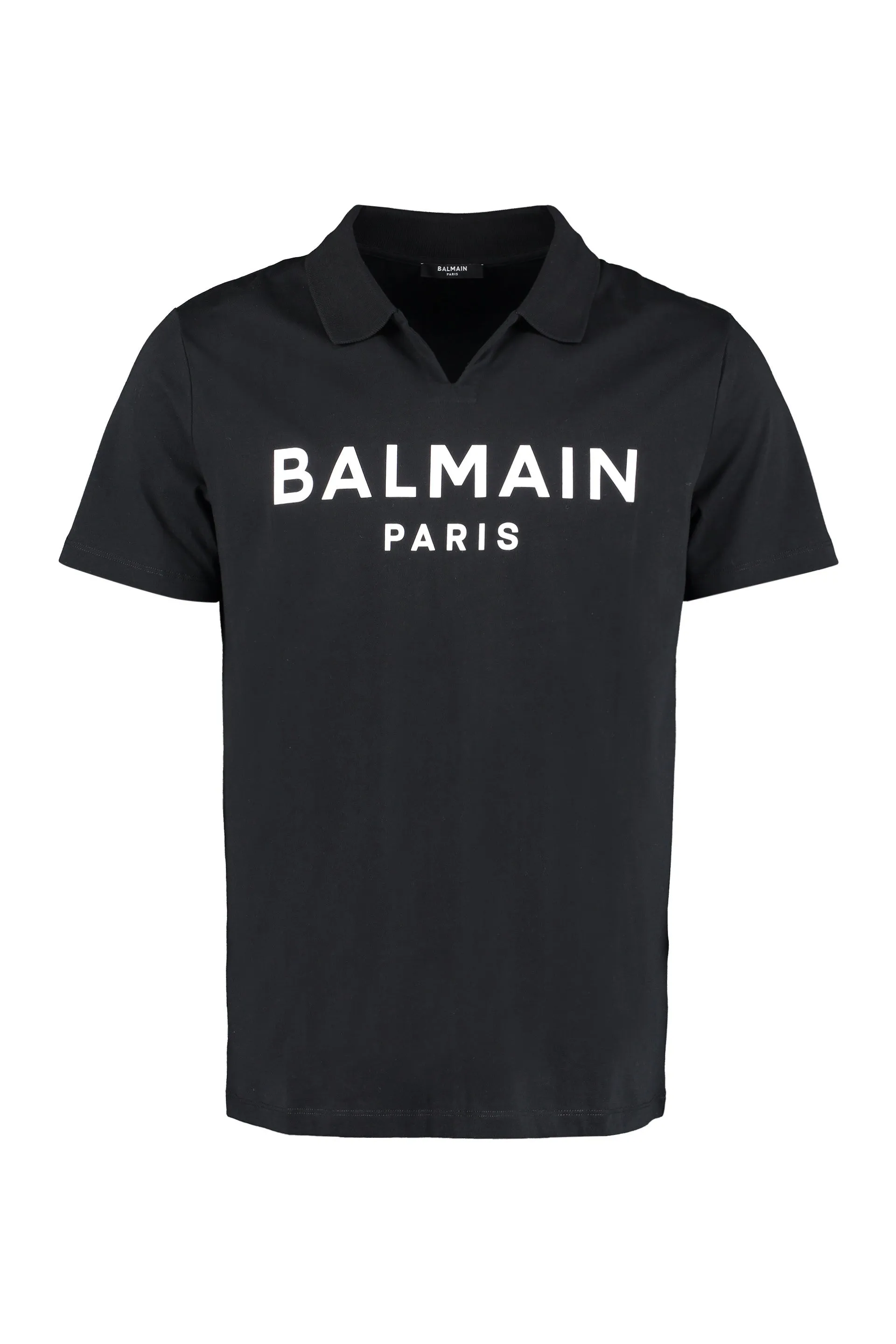 Balmain Logo Printed Short-Sleeved Polo Shirt