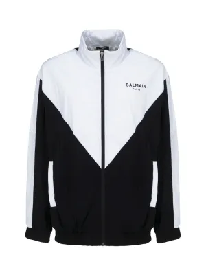 Balmain Logo Printed Track Jacket