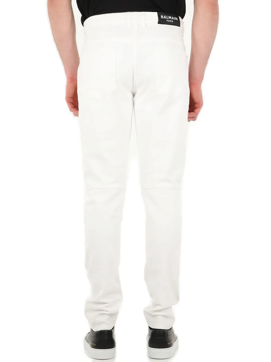 Balmain Mid-Rise Straight Leg Jeans