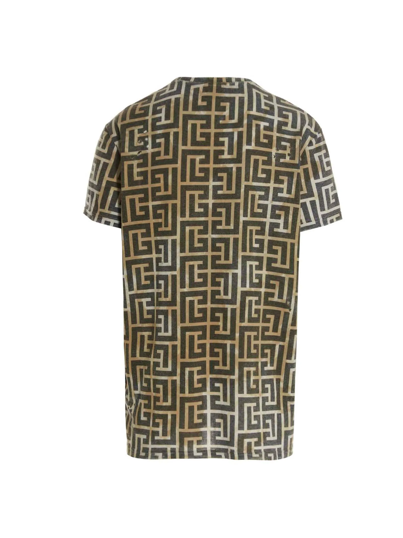 Balmain Monogram Printed Crewneck T-Shirt
