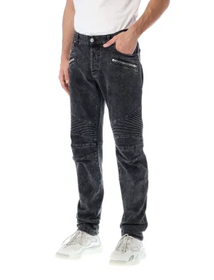 Balmain Ribbed Tapered Leg Jeans