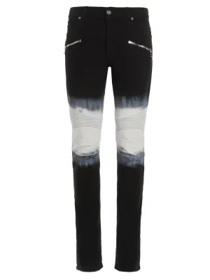 Balmain Slim Cut Tie-Dyed Jeans