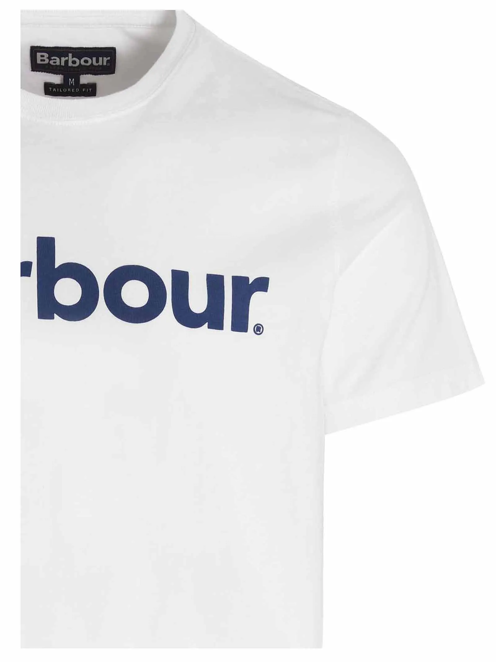 Barbour Logo Printed Crewneck T-Shirt