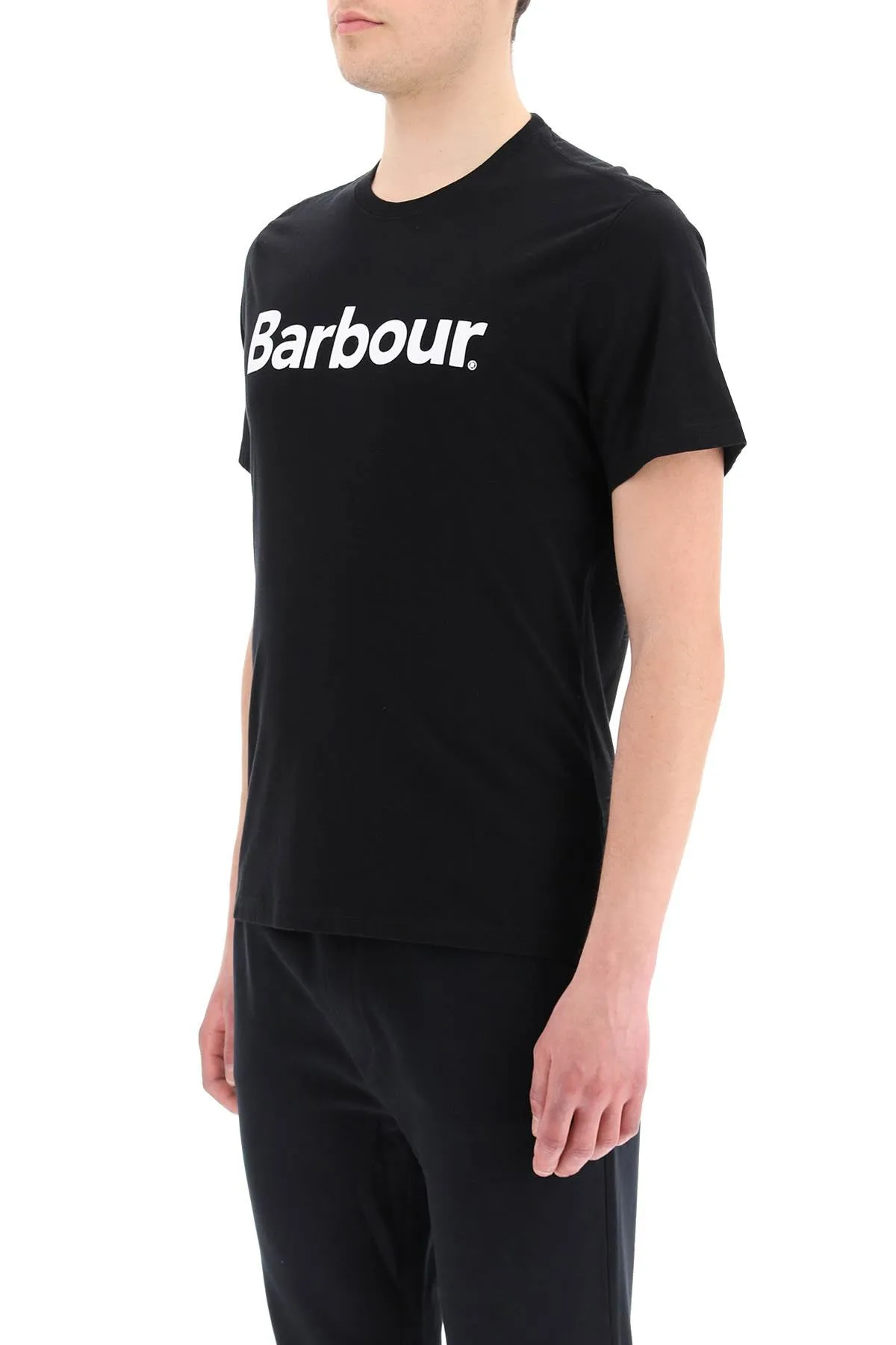 Barbour Logo Printed Crewneck T-Shirt