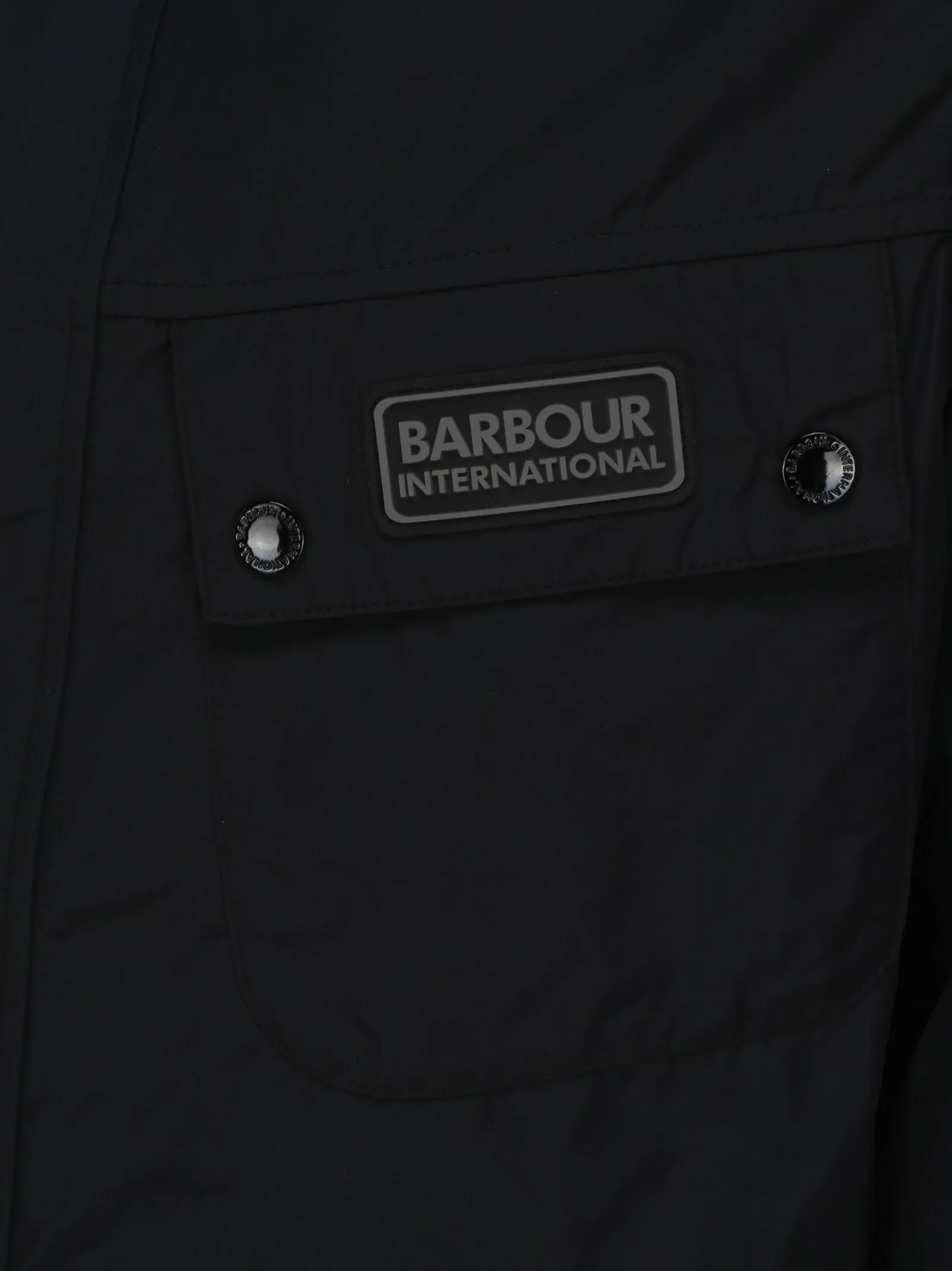 Barbour Logo Printed Zipped Jacket