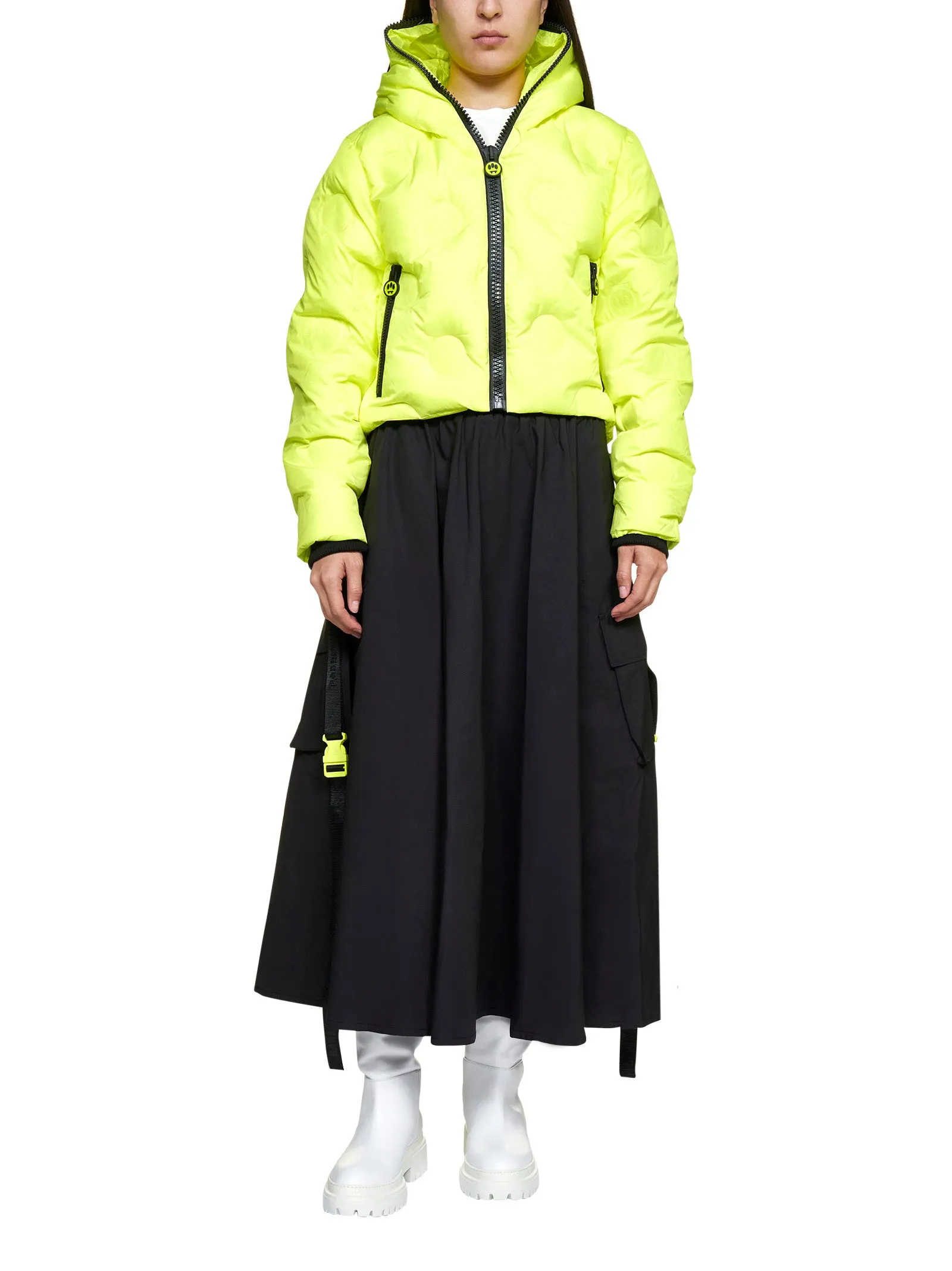 Barrow Embossed Monogram Zipped Puffer Jacket