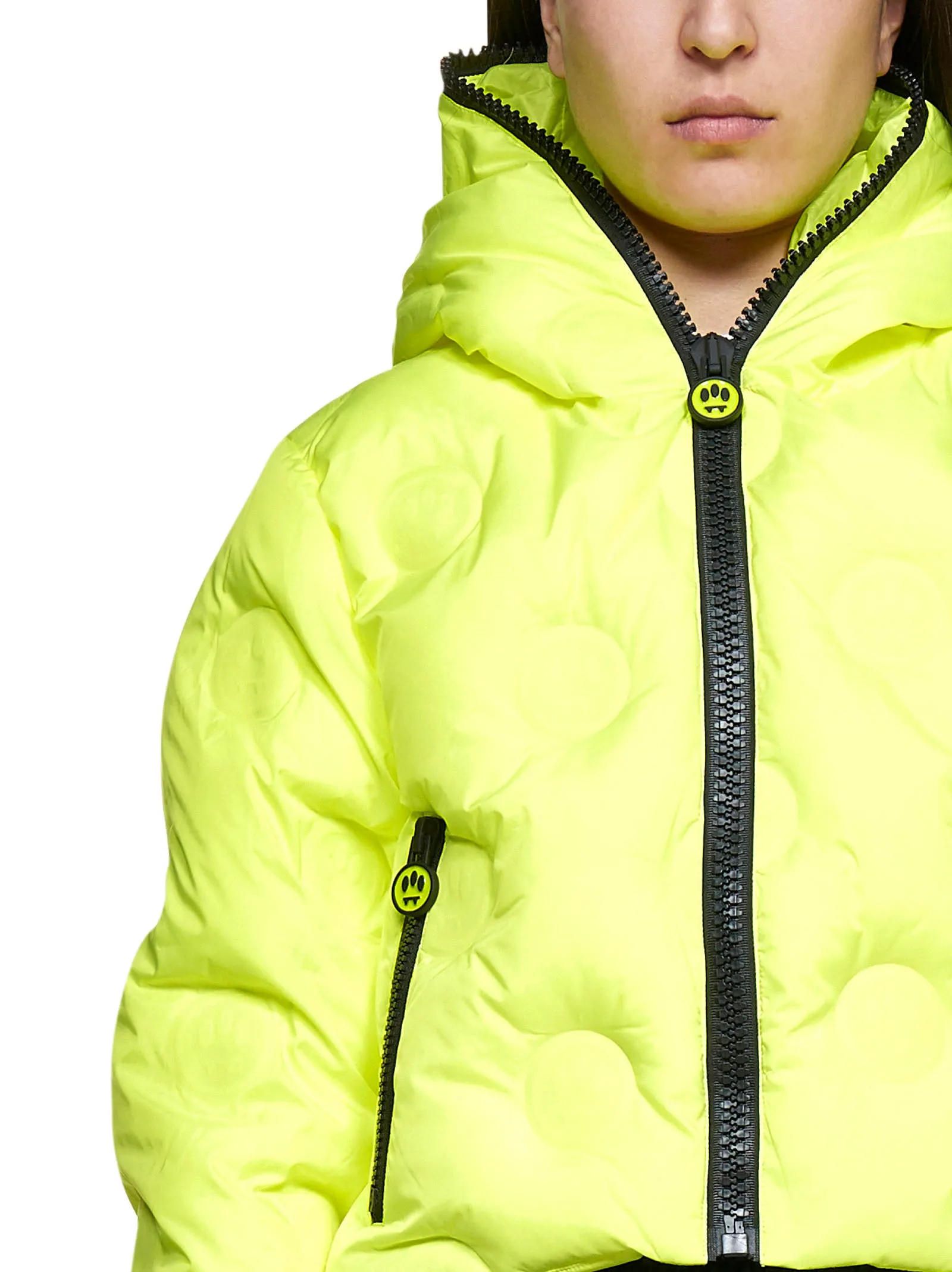 Barrow Embossed Monogram Zipped Puffer Jacket