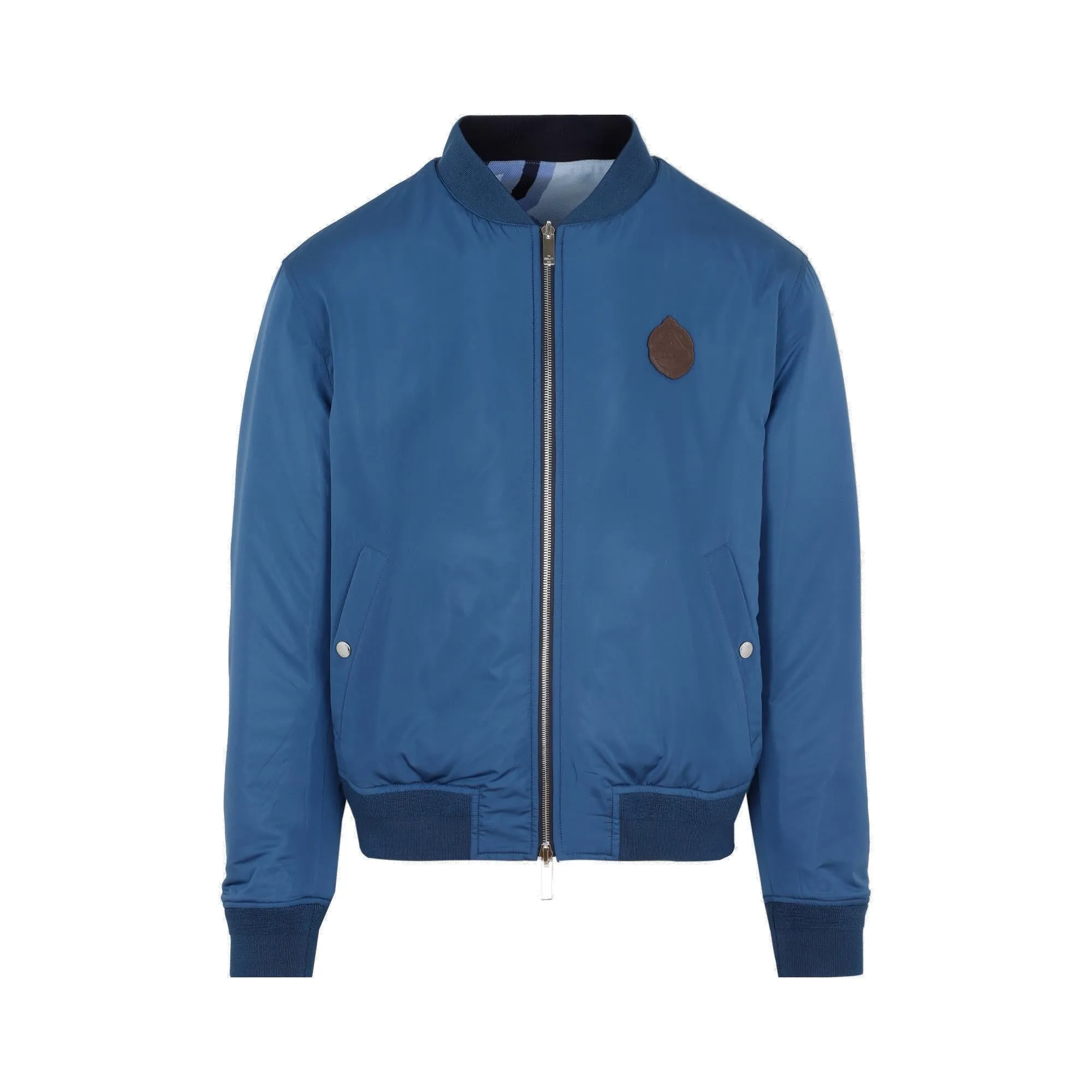Berluti Logo Patch Reversible Zip-Up Jacket
