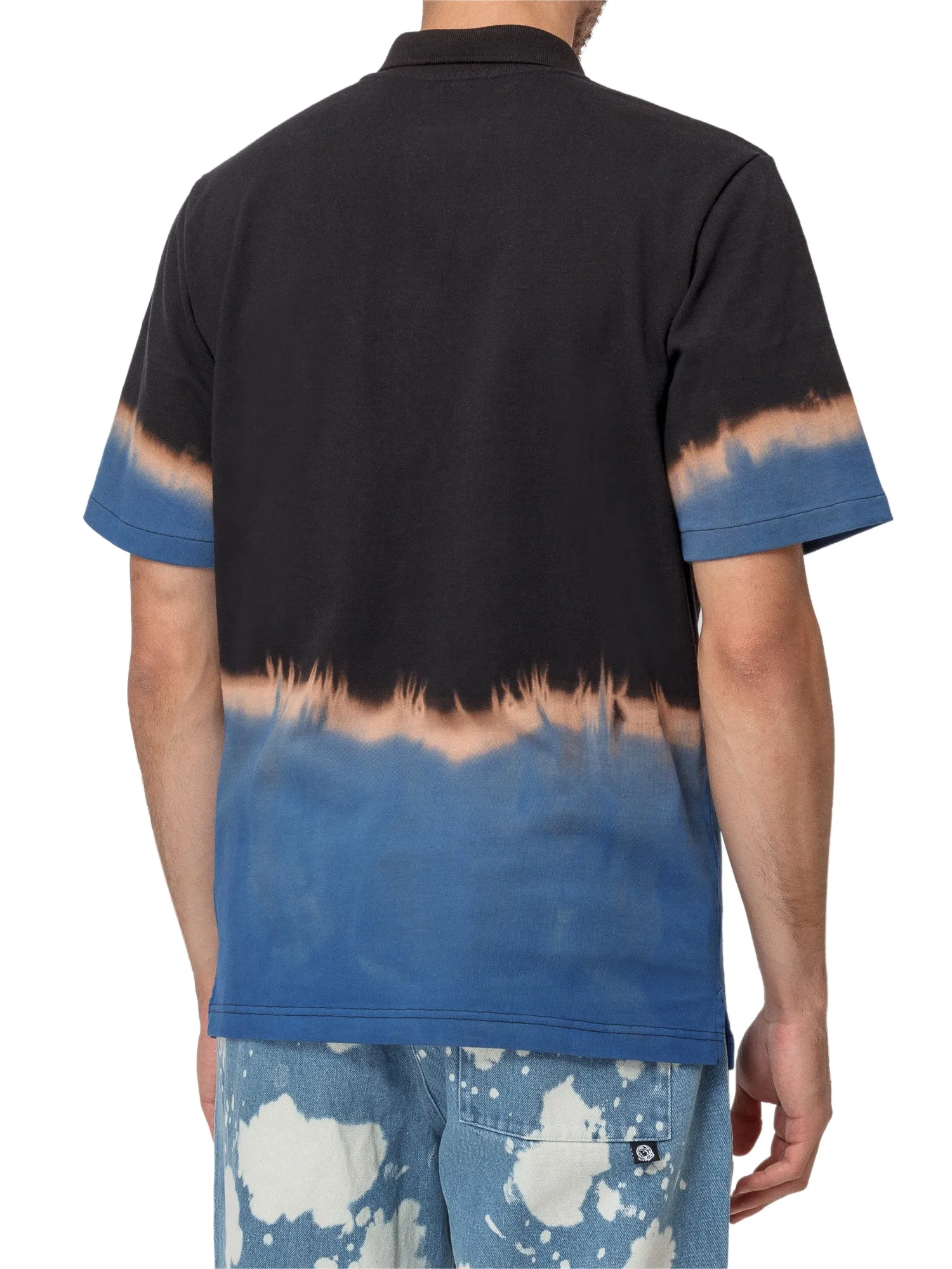 Billionaire Boys Club Bleached Effect Logo Embroidered Polo Shirt
