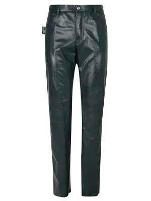 Bottega Veneta Triangle Loop Leather Pants