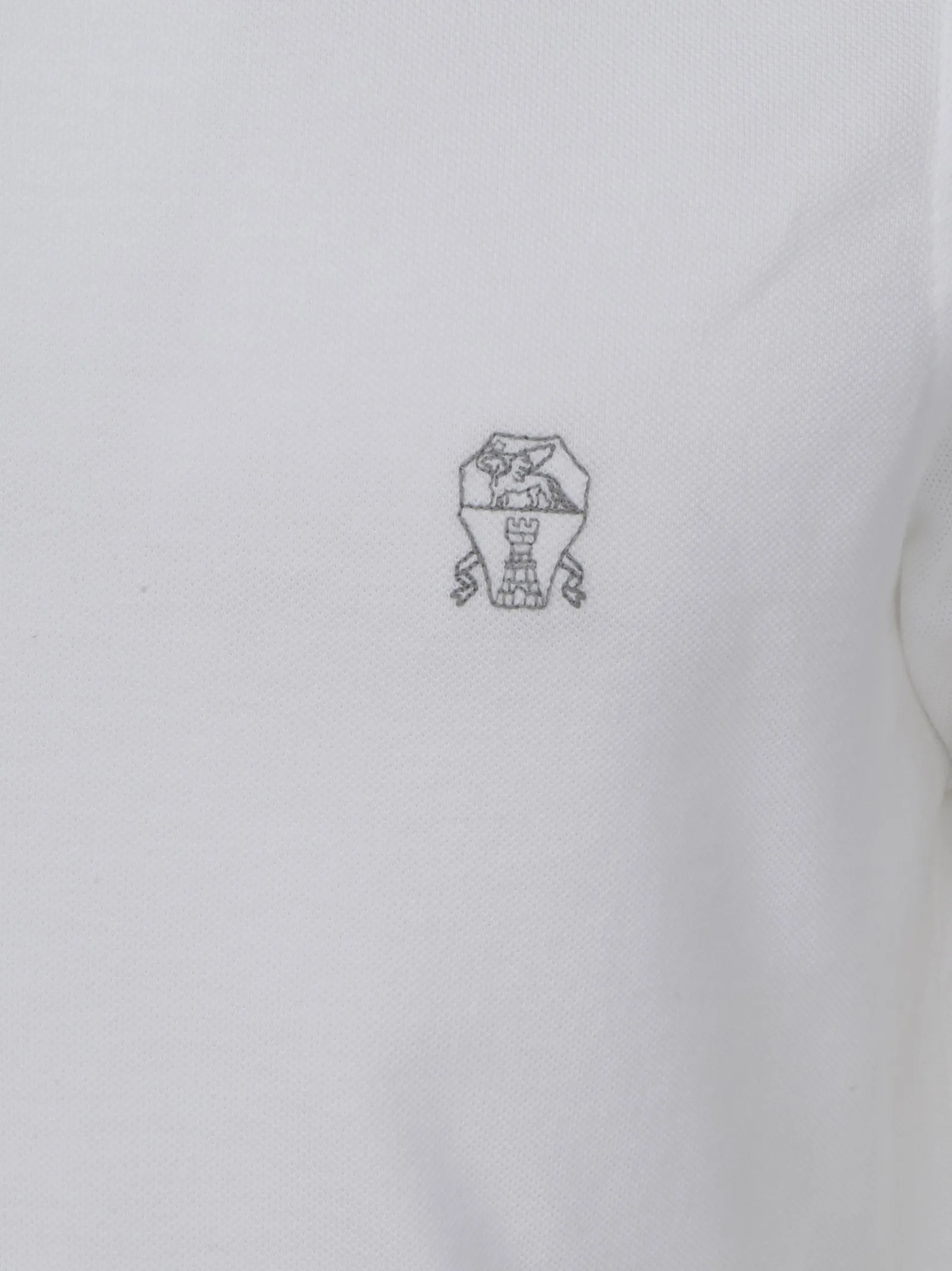 Brunello Cucinelli Logo Embroidered Polo Shirt