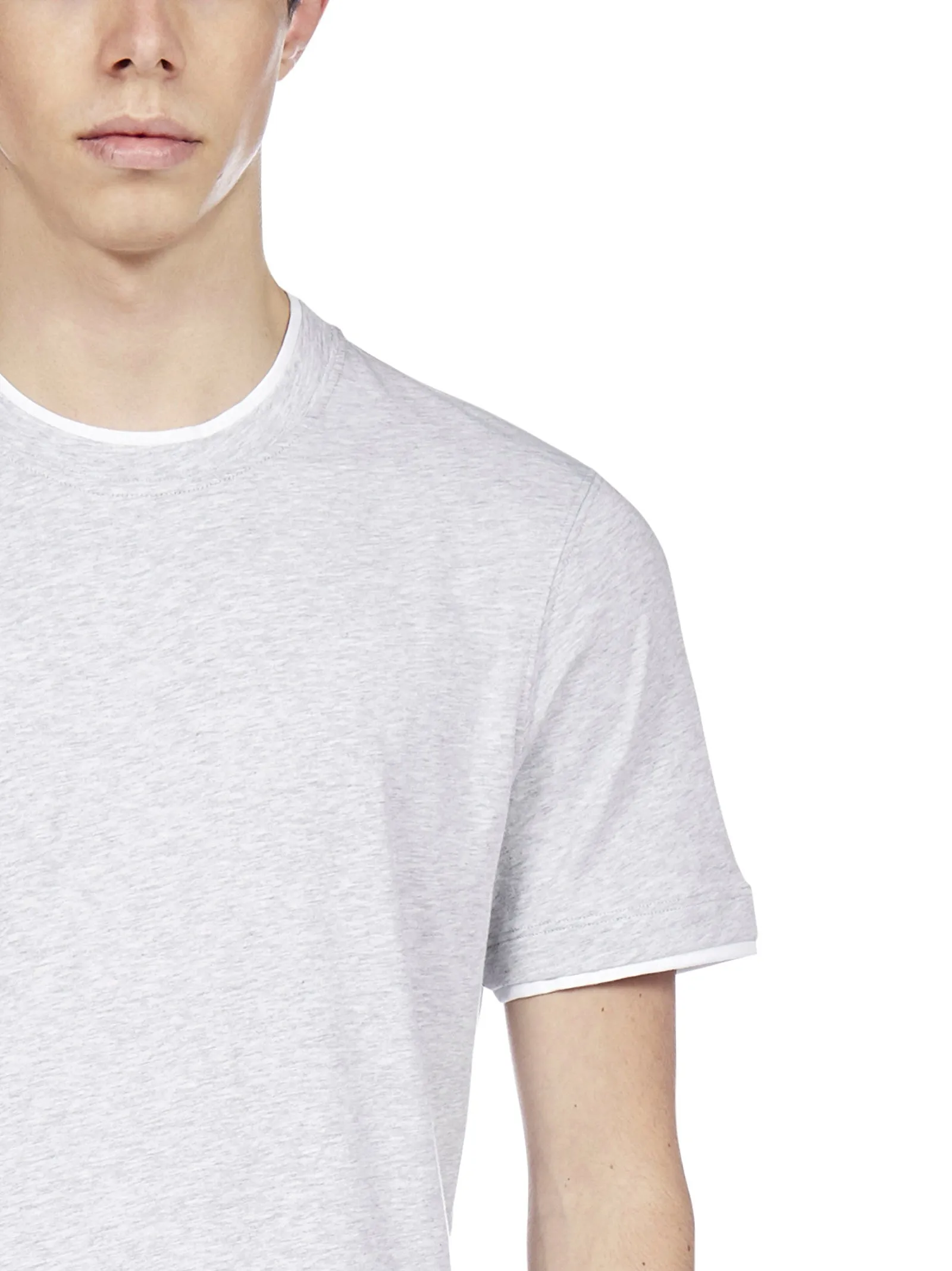 Brunello Cucinelli Logo Embroidered T-Shirt