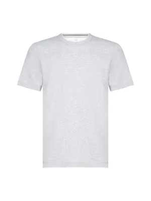Brunello Cucinelli Logo Embroidered T-Shirt