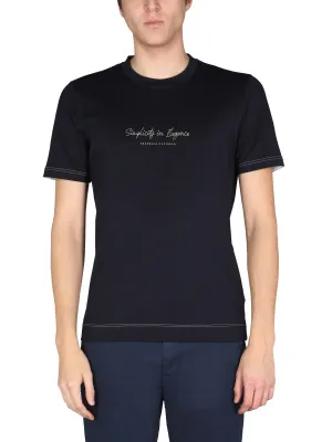 Brunello Cucinelli Logo Printed Crewneck T-Shirt