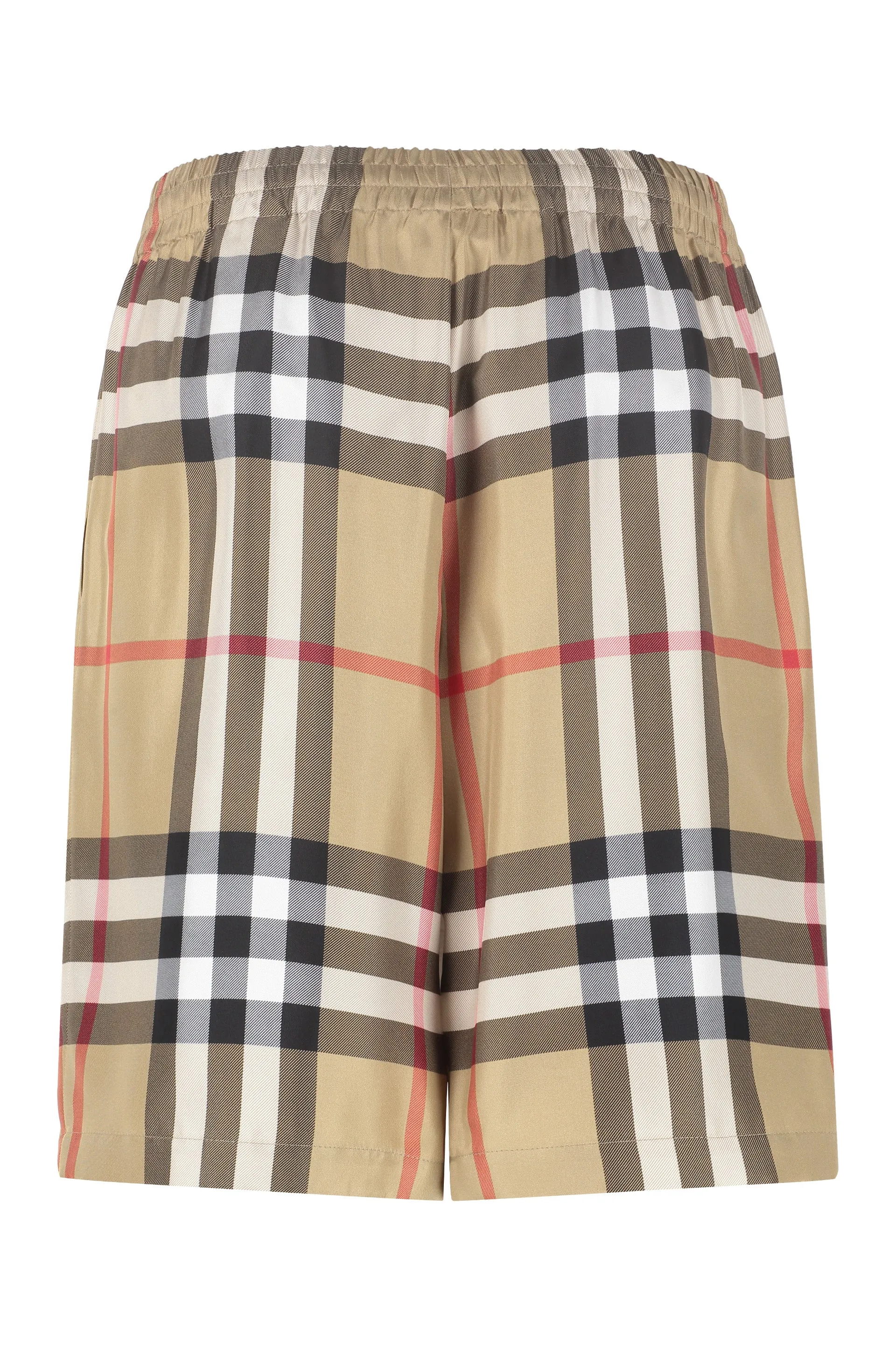 Burberry Check Elasticated Waist Shorts