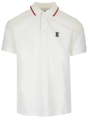 Burberry Embroidered Logo Polo Shirt