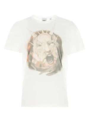 Burberry Graphic Printed Sheer T-Shirt