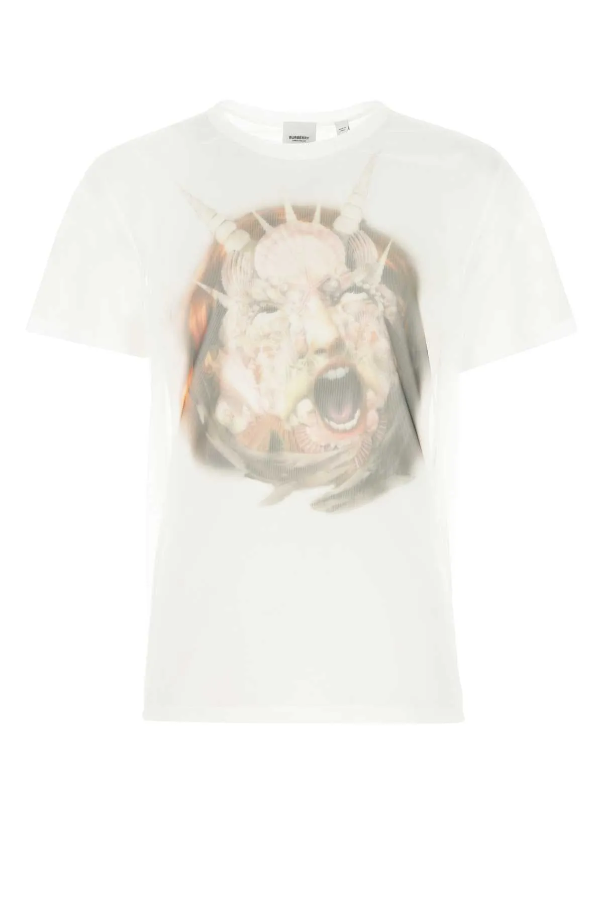 Burberry Graphic Printed Sheer T-Shirt