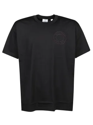 Burberry Logo Embroidered Crewneck T-Shirt