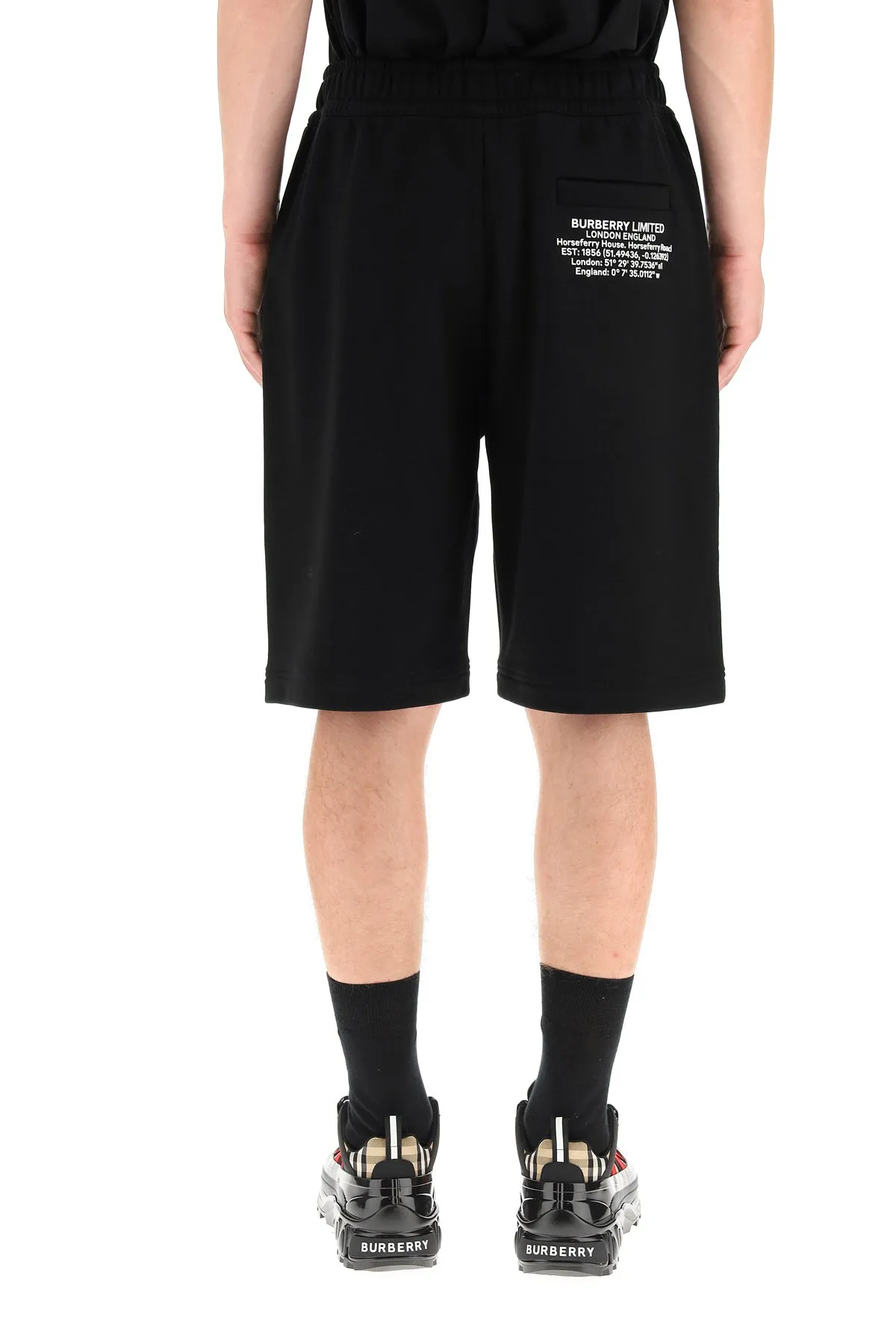 Burberry Logo Print Track Shorts