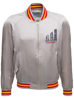Casablanca Logo Embroidered Zipped Jacket