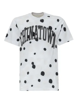 Chinatown Market Polka Dot Logo Debossed T-Shirt