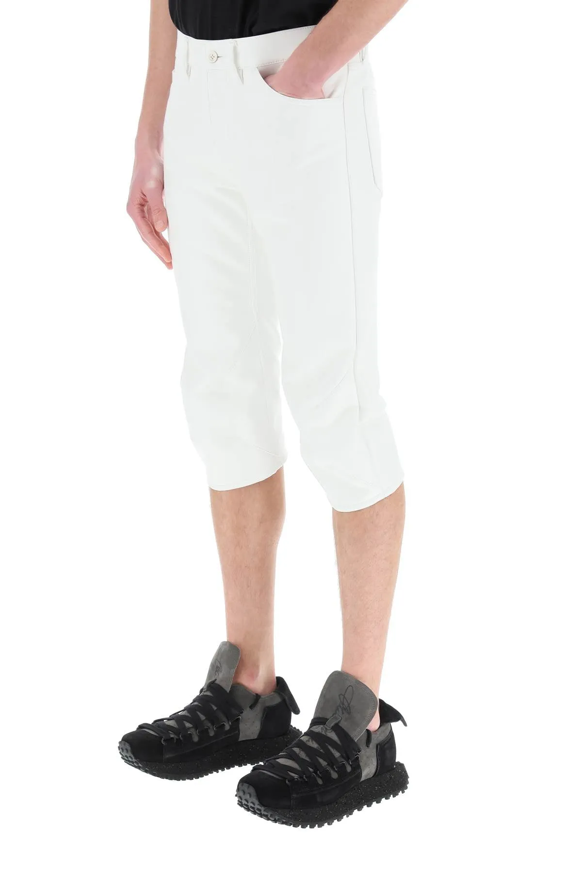 Comme des Garons Homme Plus Faux Leather Shorts