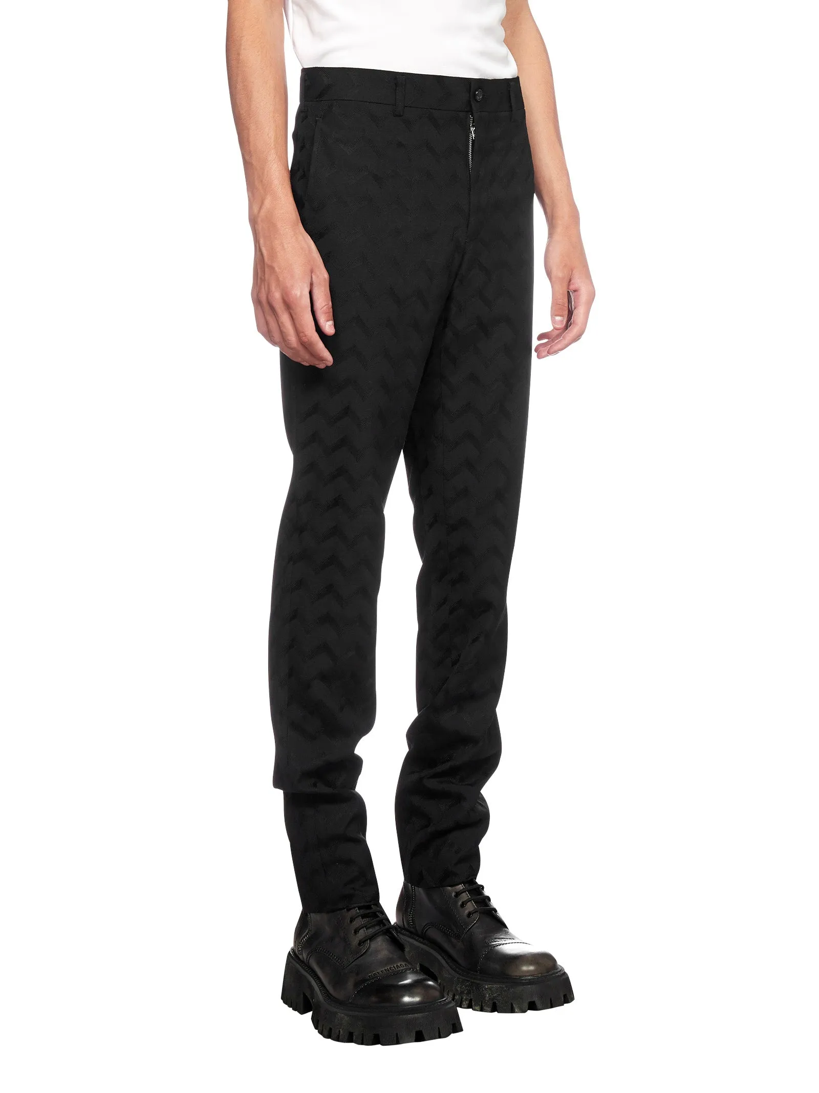 Comme des Garons Homme Plus Tailored Jacquard Pants