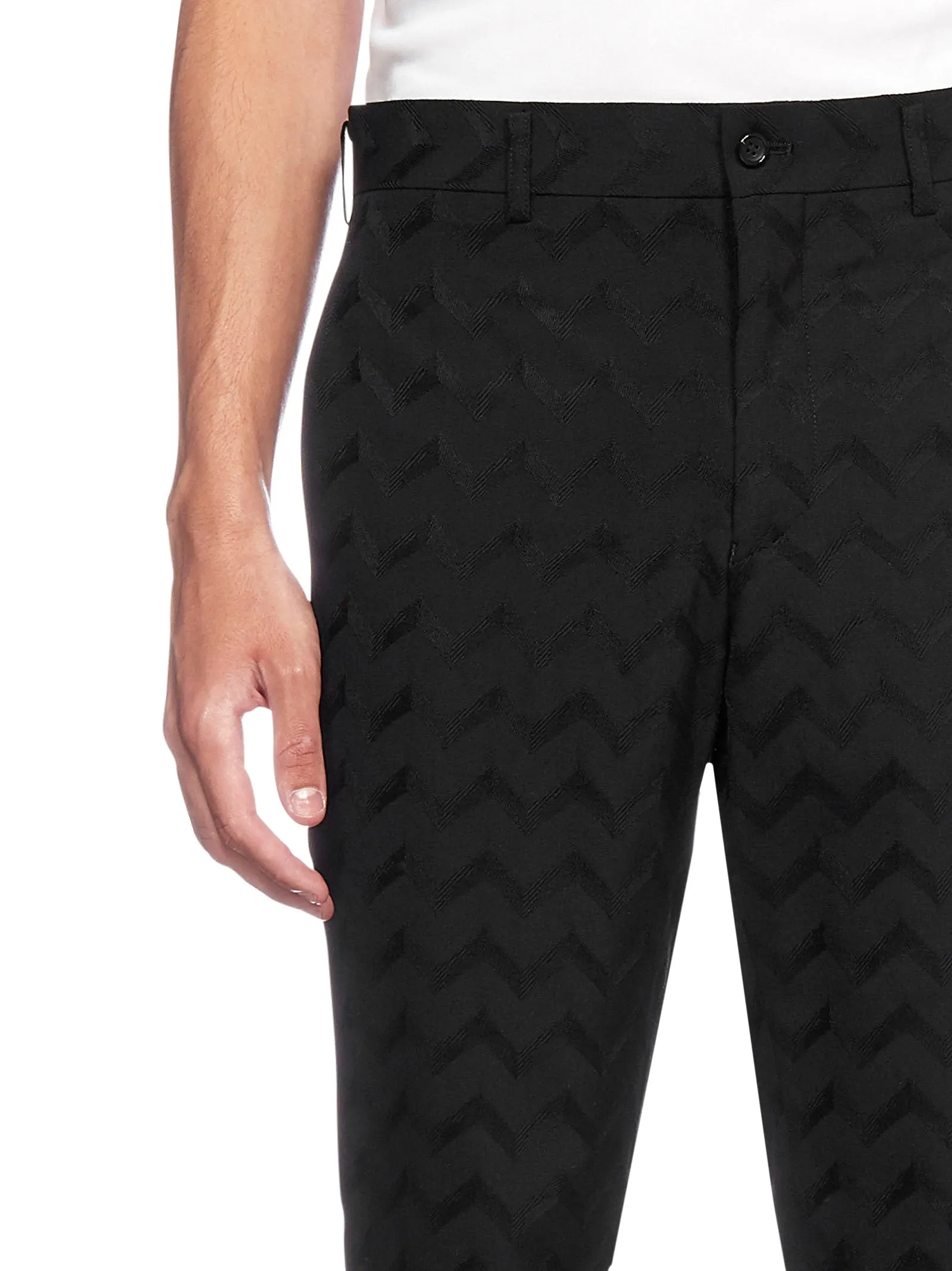 Comme des Garons Homme Plus Tailored Jacquard Pants