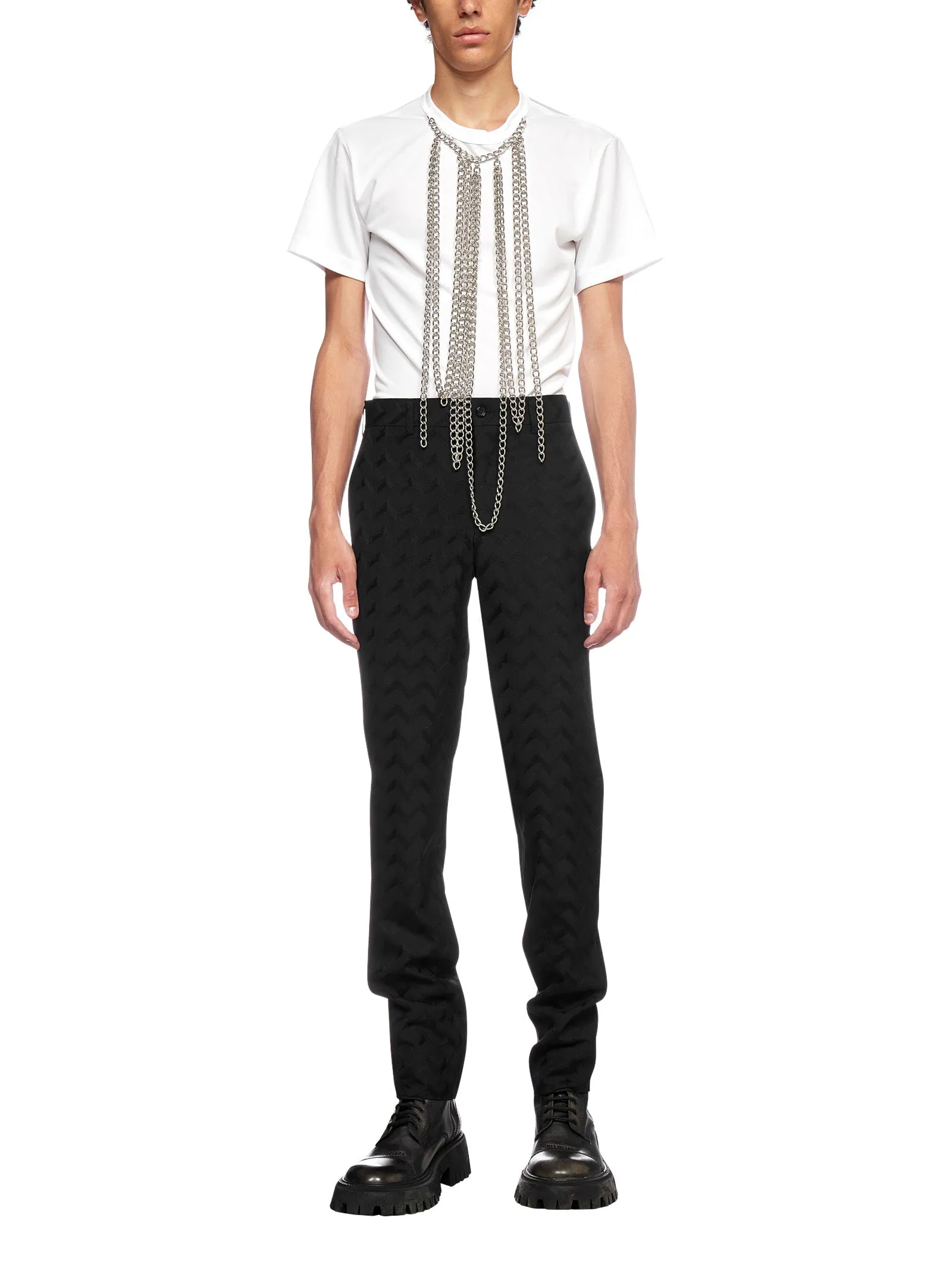 Comme des Garons Homme Plus Tailored Jacquard Pants