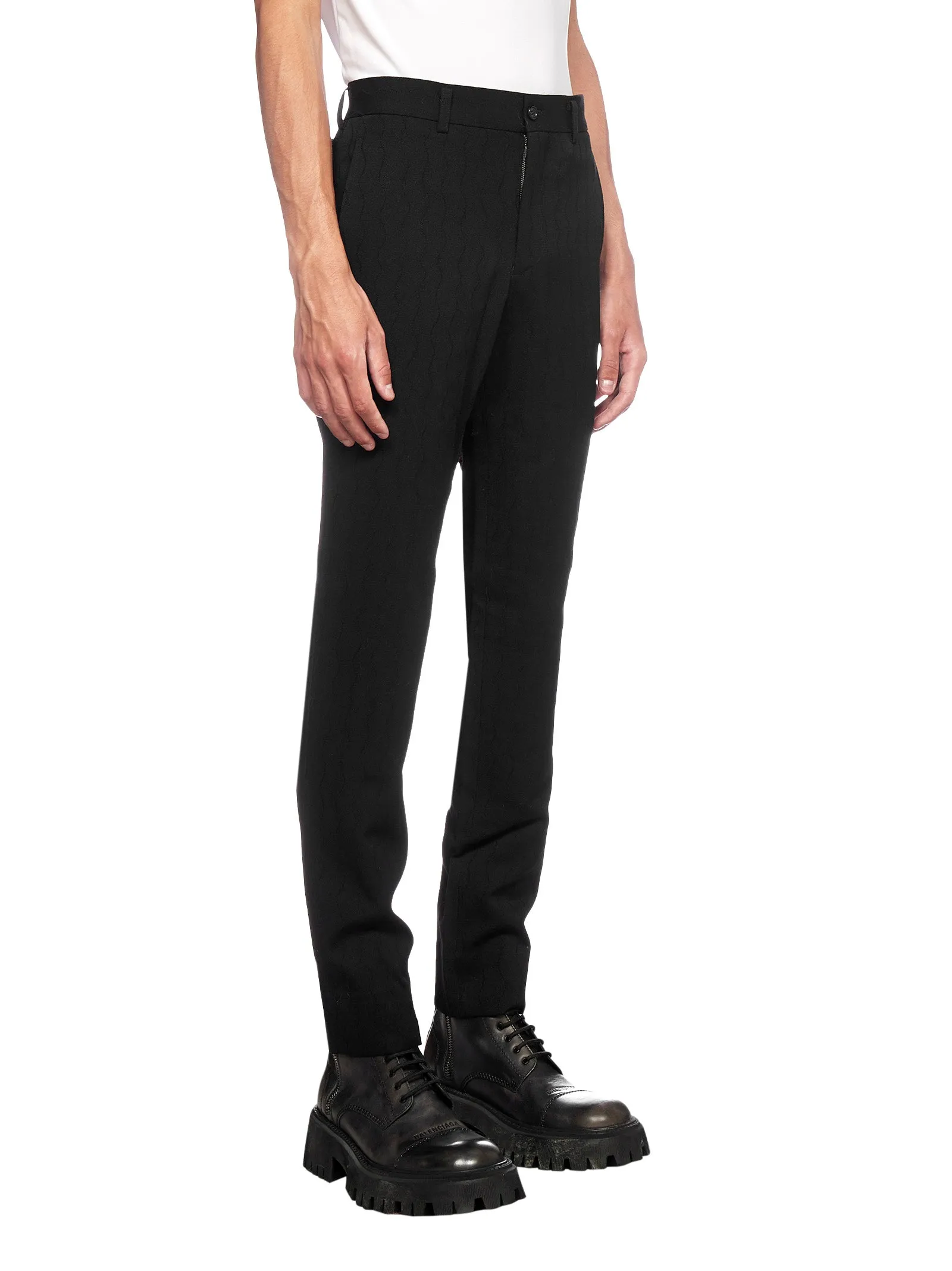 Comme des Garons Homme Plus Textured Tailored Pants