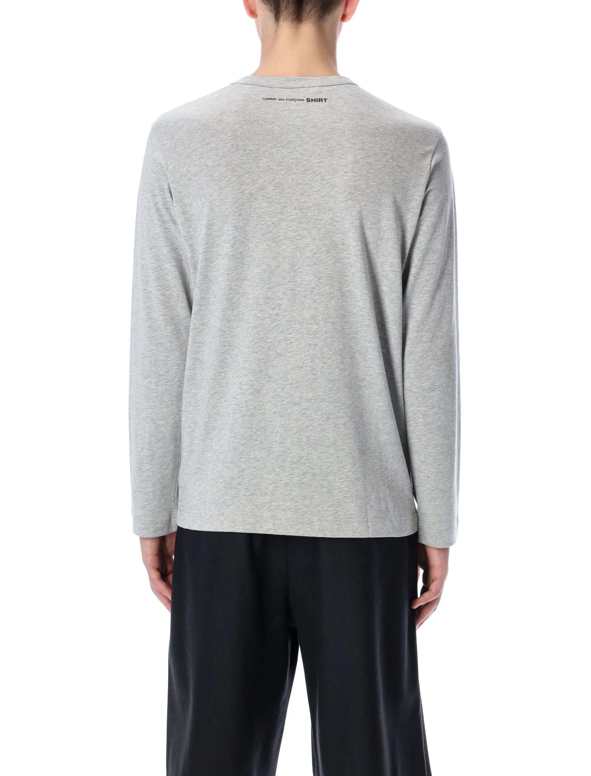 Comme des Garons Shirt Back Logo Printed Long-Sleeve T-Shirt